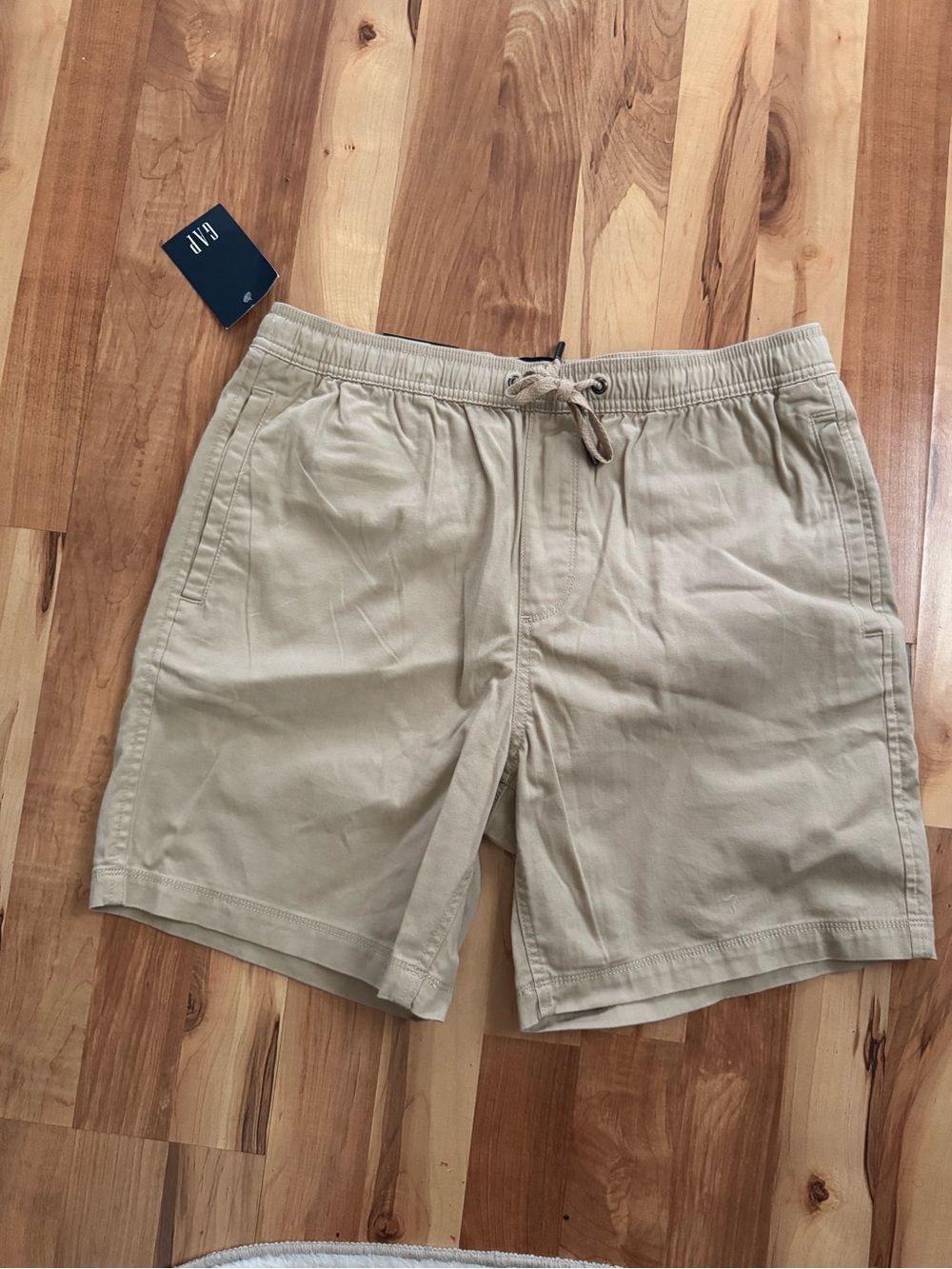 GAP Men's Khaki Drawstring Swim Trunks